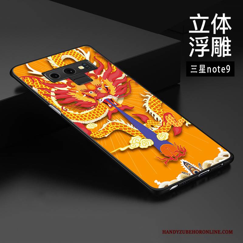 Hülle Samsung Galaxy Note 9 Schutz Chinesische Art Anti-sturz, Case Samsung Galaxy Note 9 Prägung Handyhüllen Trend