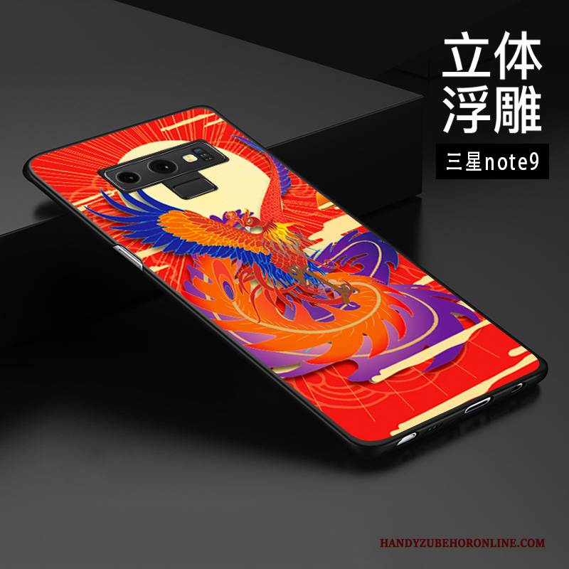 Hülle Samsung Galaxy Note 9 Schutz Chinesische Art Anti-sturz, Case Samsung Galaxy Note 9 Prägung Handyhüllen Trend