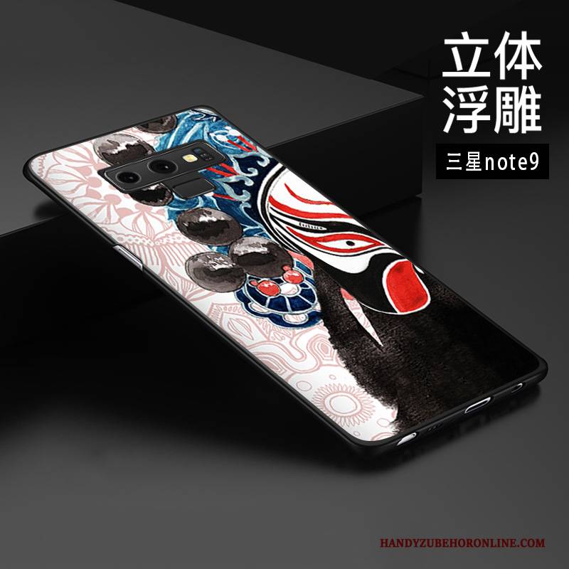 Hülle Samsung Galaxy Note 9 Schutz Chinesische Art Anti-sturz, Case Samsung Galaxy Note 9 Prägung Handyhüllen Trend