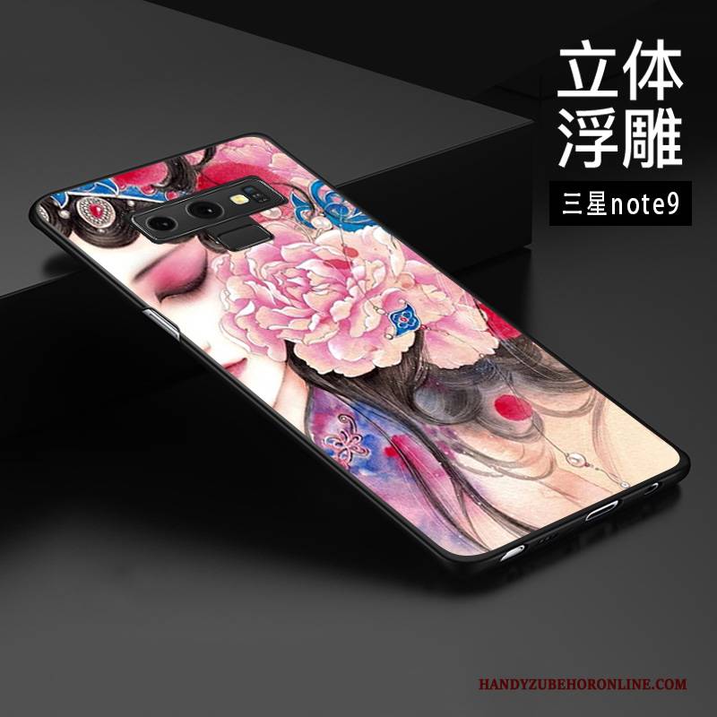 Hülle Samsung Galaxy Note 9 Schutz Chinesische Art Anti-sturz, Case Samsung Galaxy Note 9 Prägung Handyhüllen Trend