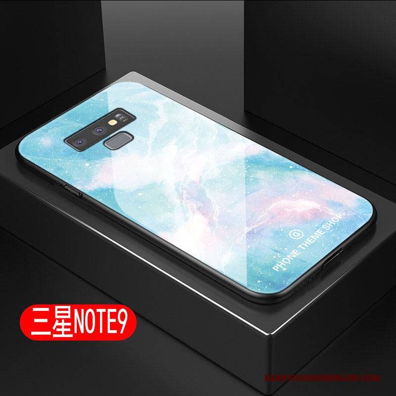 Hülle Samsung Galaxy Note 9 Silikon Schwer Handyhüllen, Case Samsung Galaxy Note 9 Taschen Anti-sturz Blau