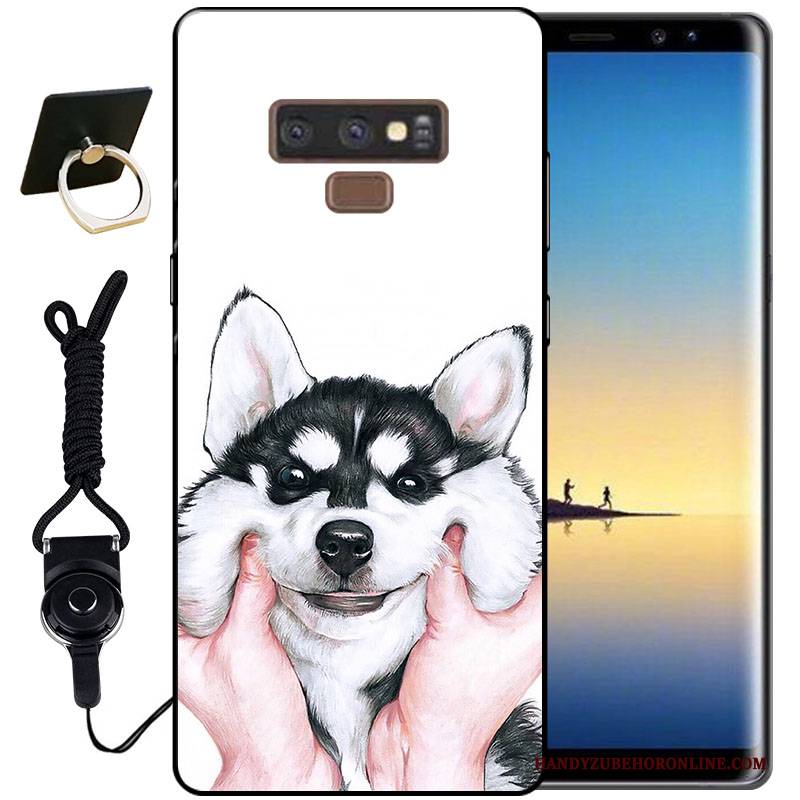 Hülle Samsung Galaxy Note 9 Silikon Tinte Handyhüllen, Case Samsung Galaxy Note 9 Schutz Schwarz Dreidimensional