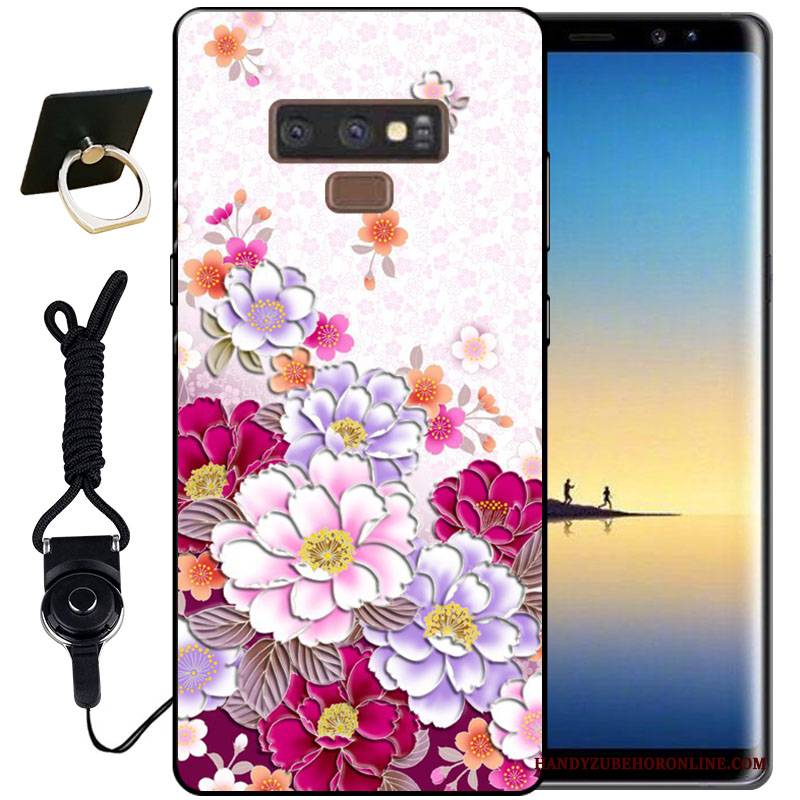 Hülle Samsung Galaxy Note 9 Silikon Tinte Handyhüllen, Case Samsung Galaxy Note 9 Schutz Schwarz Dreidimensional