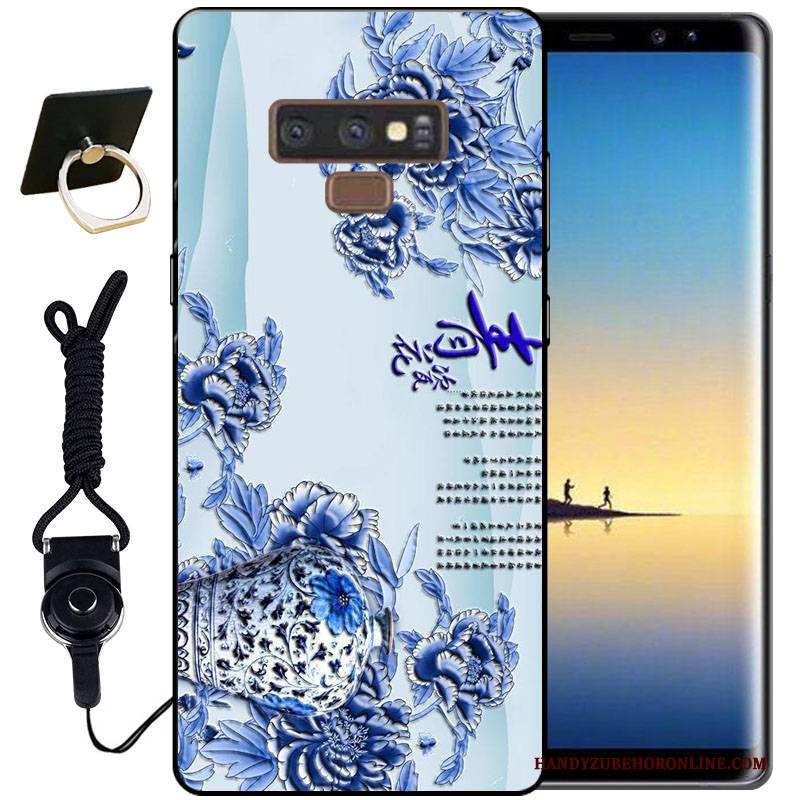 Hülle Samsung Galaxy Note 9 Silikon Tinte Handyhüllen, Case Samsung Galaxy Note 9 Schutz Schwarz Dreidimensional