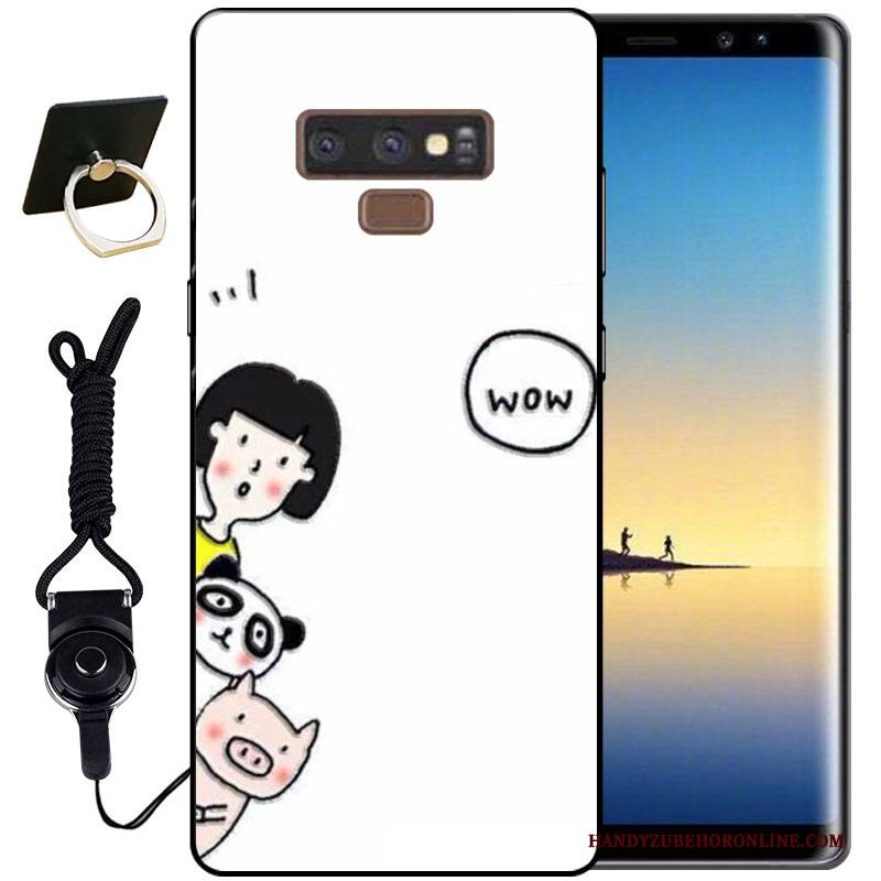 Hülle Samsung Galaxy Note 9 Silikon Tinte Handyhüllen, Case Samsung Galaxy Note 9 Schutz Schwarz Dreidimensional