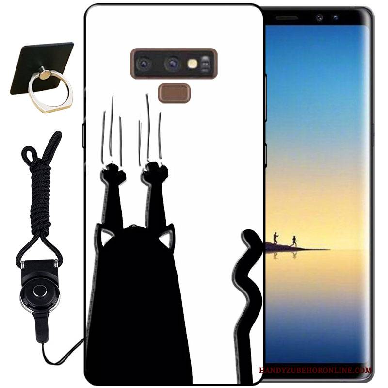 Hülle Samsung Galaxy Note 9 Silikon Tinte Handyhüllen, Case Samsung Galaxy Note 9 Schutz Schwarz Dreidimensional