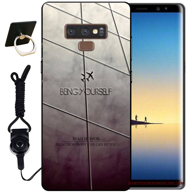 Hülle Samsung Galaxy Note 9 Silikon Tinte Handyhüllen, Case Samsung Galaxy Note 9 Schutz Schwarz Dreidimensional