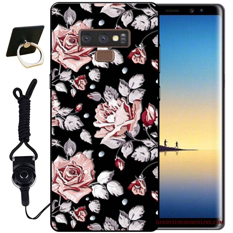 Hülle Samsung Galaxy Note 9 Silikon Tinte Handyhüllen, Case Samsung Galaxy Note 9 Schutz Schwarz Dreidimensional