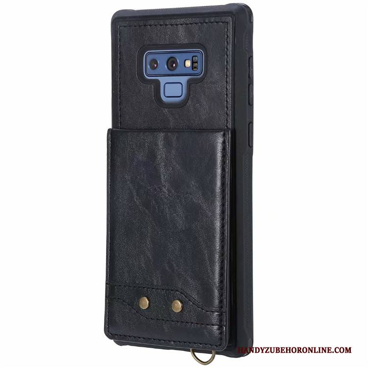 Hülle Samsung Galaxy Note 9 Taschen Hängende Verzierungen Karte, Case Samsung Galaxy Note 9 Weiche Rot Handyhüllen