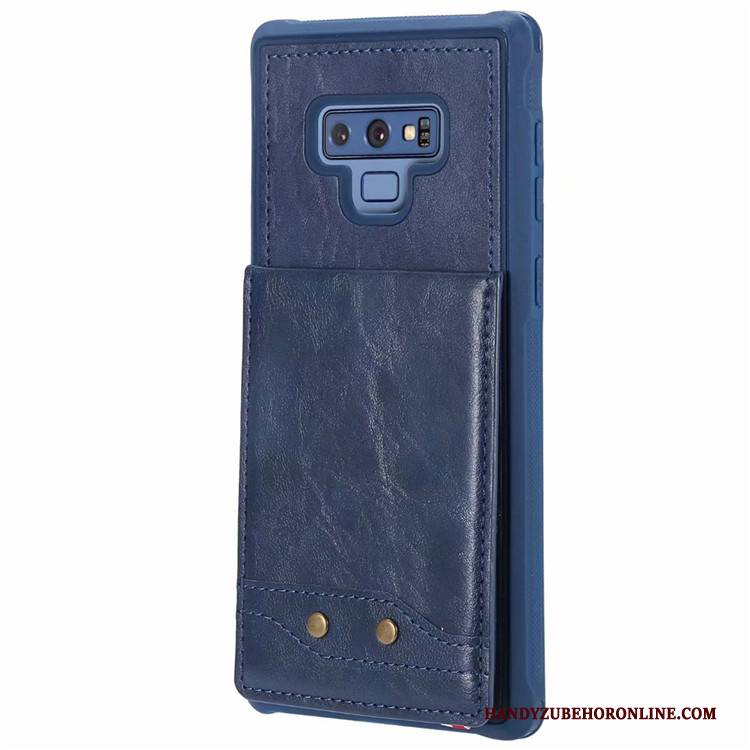 Hülle Samsung Galaxy Note 9 Taschen Hängende Verzierungen Karte, Case Samsung Galaxy Note 9 Weiche Rot Handyhüllen