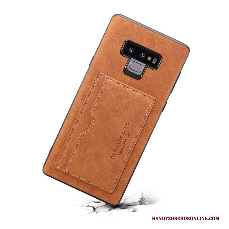 Hülle Samsung Galaxy Note 9 Taschen Karte Grün, Case Samsung Galaxy Note 9 Schutz Anti-sturz Handyhüllen