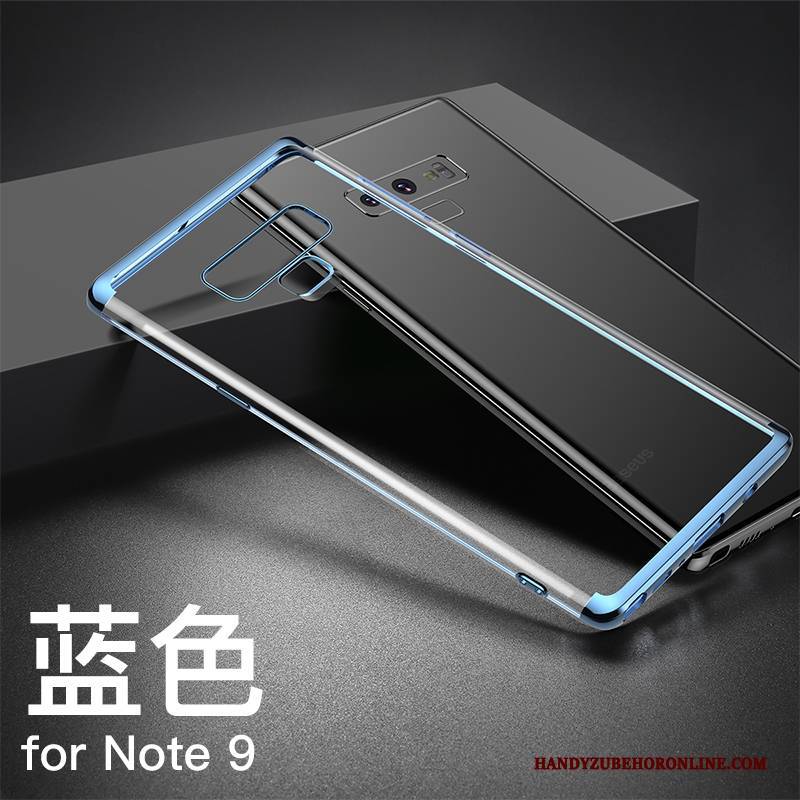 Hülle Samsung Galaxy Note 9 Weiche Überzug Handyhüllen, Case Samsung Galaxy Note 9 Kreativ Blau Transparent