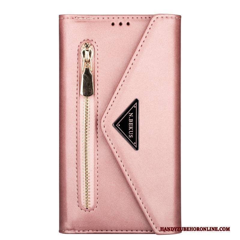 Hülle Samsung Galaxy Note20 Lederhülle Rosa Handyhüllen, Case Samsung Galaxy Note20 Folio