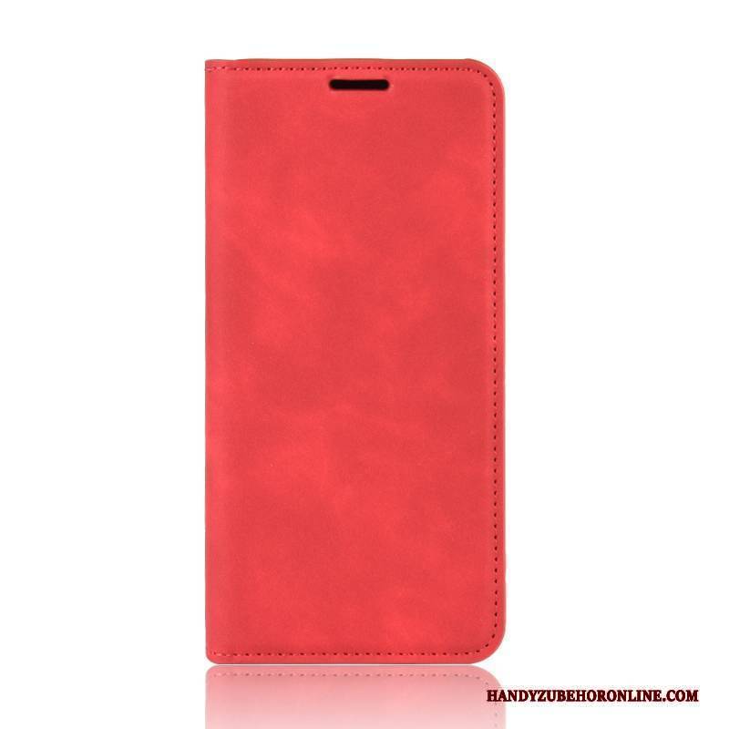 Hülle Samsung Galaxy Note20 Ultra Halterung Handyhüllen Magnetismus, Case Samsung Galaxy Note20 Ultra Folio Rot Anti-sturz