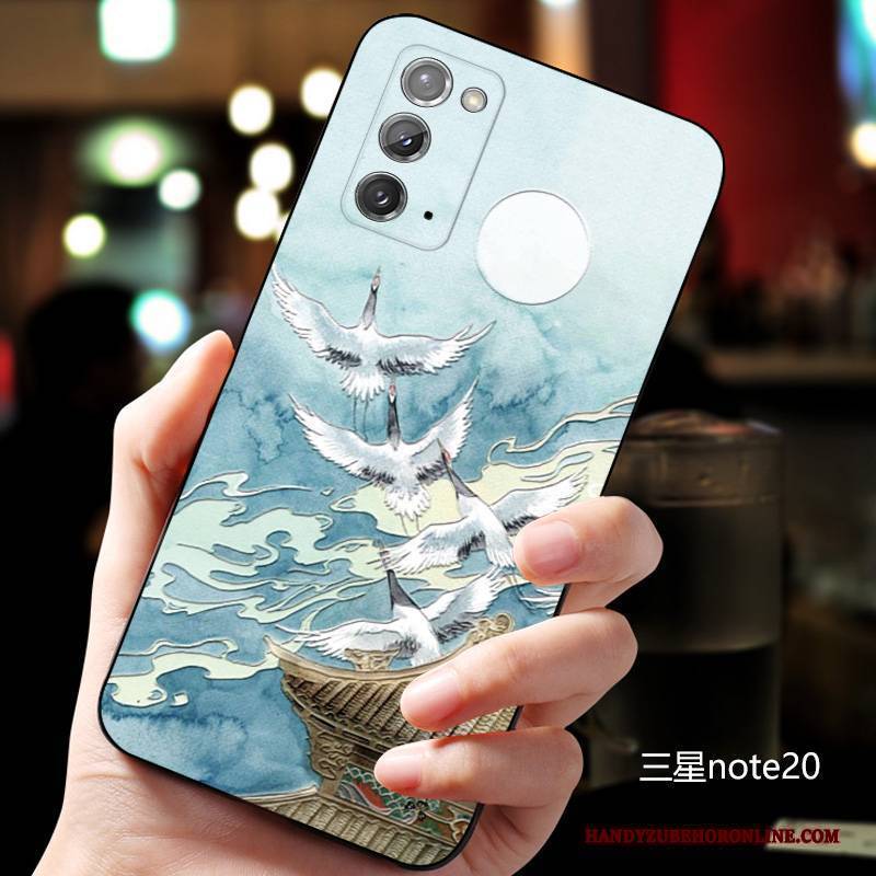 Hülle Samsung Galaxy Note20 Weiche Chinesische Art Persönlichkeit, Case Samsung Galaxy Note20 Kreativ Schlank Anti-sturz