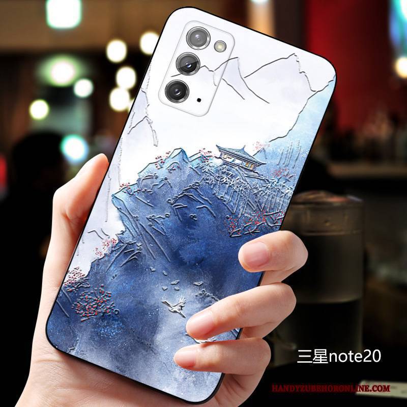 Hülle Samsung Galaxy Note20 Weiche Chinesische Art Persönlichkeit, Case Samsung Galaxy Note20 Kreativ Schlank Anti-sturz