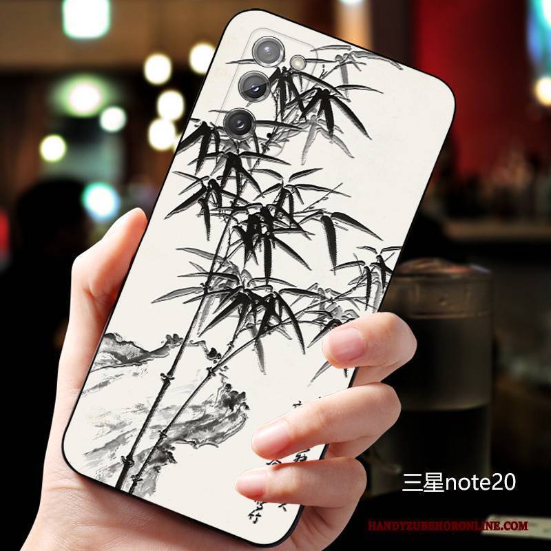 Hülle Samsung Galaxy Note20 Weiche Chinesische Art Persönlichkeit, Case Samsung Galaxy Note20 Kreativ Schlank Anti-sturz