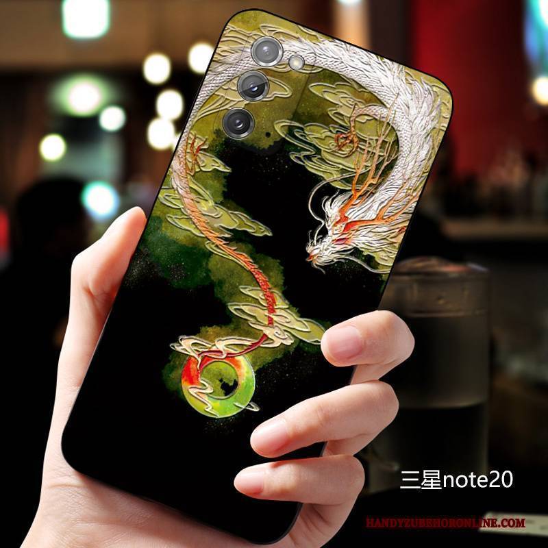 Hülle Samsung Galaxy Note20 Weiche Chinesische Art Persönlichkeit, Case Samsung Galaxy Note20 Kreativ Schlank Anti-sturz