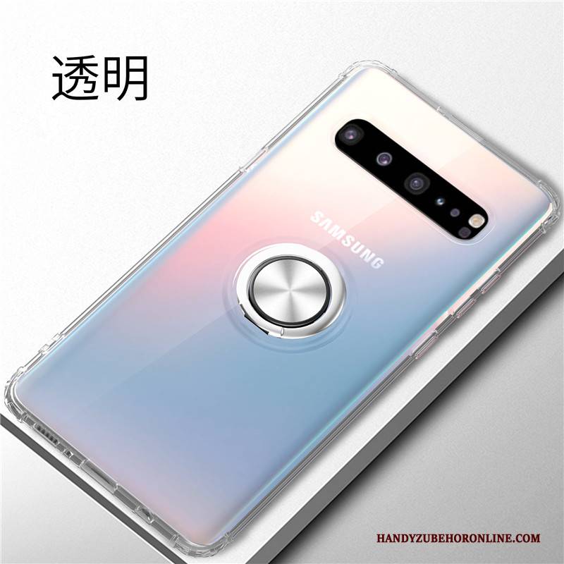 Hülle Samsung Galaxy S10 5g Halterung Anti-sturz Schnalle, Case Samsung Galaxy S10 5g Silikon Trend Weiß