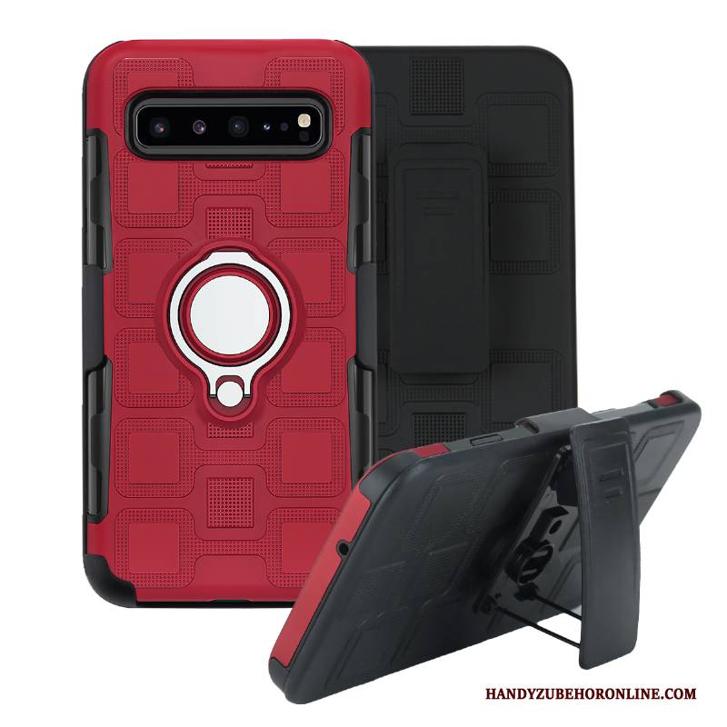 Hülle Samsung Galaxy S10 5g Halterung Ring Magnetismus, Case Samsung Galaxy S10 5g Schutz Weiß Anti-sturz