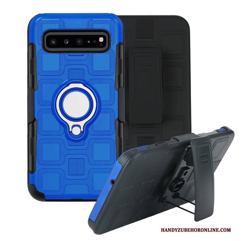 Hülle Samsung Galaxy S10 5g Halterung Ring Magnetismus, Case Samsung Galaxy S10 5g Schutz Weiß Anti-sturz