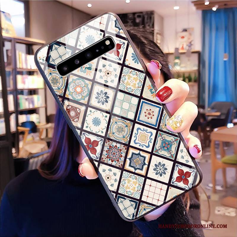 Hülle Samsung Galaxy S10 5g Kreativ Persönlichkeit Schwer, Case Samsung Galaxy S10 5g Chinesische Art Grün