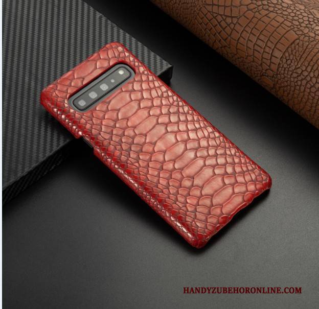 Hülle Samsung Galaxy S10 5g Leder Business Blau, Case Samsung Galaxy S10 5g Schutz Handyhüllen