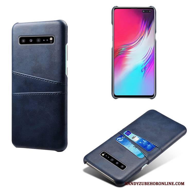 Hülle Samsung Galaxy S10 5g Leder Handyhüllen Kuh, Case Samsung Galaxy S10 5g Persönlichkeit Muster