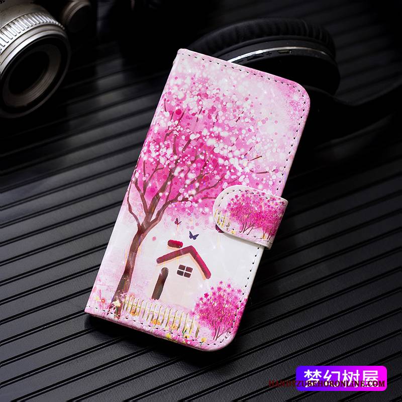 Hülle Samsung Galaxy S10 5g Lederhülle Handyhüllen Netto Rot, Case Samsung Galaxy S10 5g Karikatur Trend Weiß