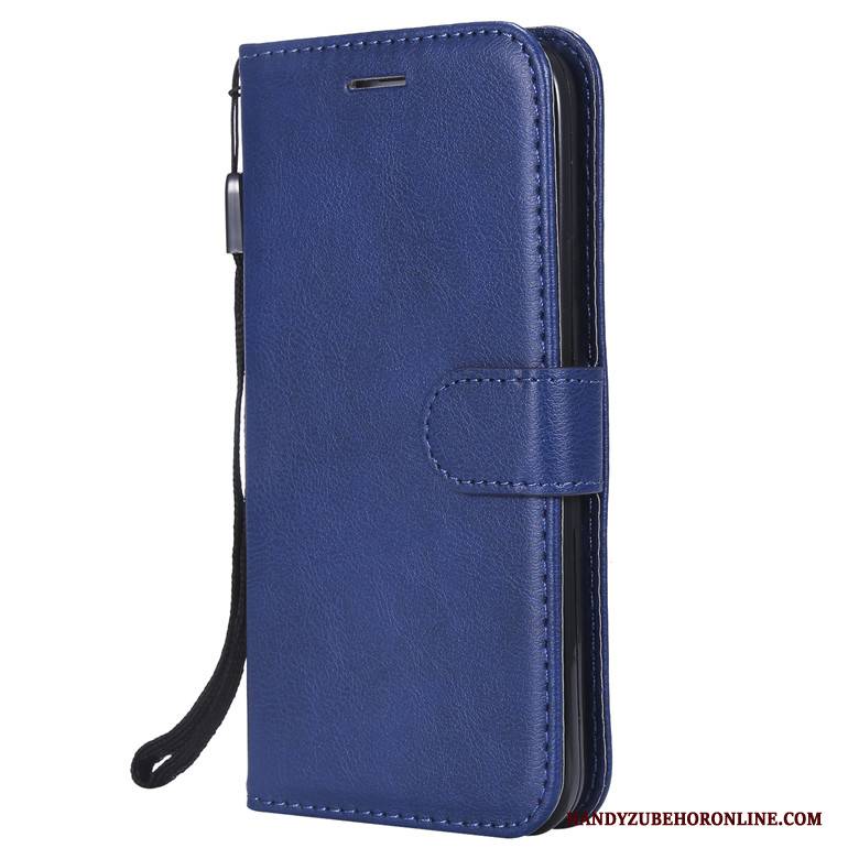 Hülle Samsung Galaxy S10 5g Schutz Handyhüllen Blau, Case Samsung Galaxy S10 5g Folio Anti-sturz Einfarbig