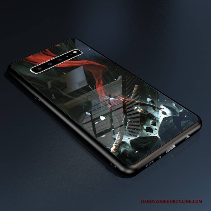 Hülle Samsung Galaxy S10 5g Silikon Angepasst Membran, Case Samsung Galaxy S10 5g Schutz Schwarz Muster