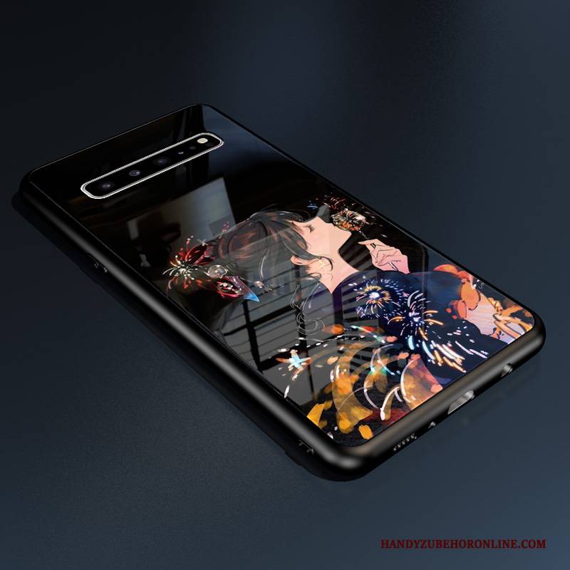 Hülle Samsung Galaxy S10 5g Silikon Angepasst Membran, Case Samsung Galaxy S10 5g Schutz Schwarz Muster