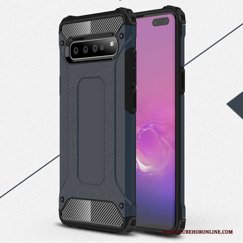 Hülle Samsung Galaxy S10 5g Silikon Anti-sturz Blau, Case Samsung Galaxy S10 5g Taschen Handyhüllen Dicke