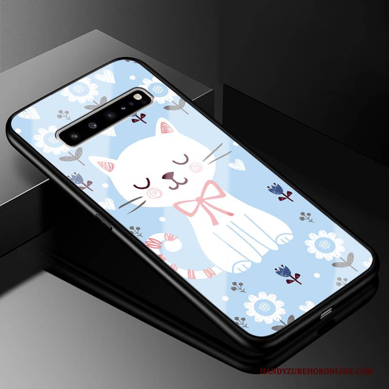 Hülle Samsung Galaxy S10 5g Silikon Glas Anti-sturz, Case Samsung Galaxy S10 5g Schutz Nette Grün