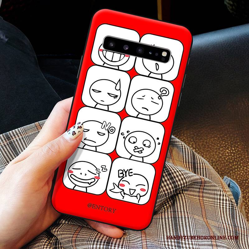 Hülle Samsung Galaxy S10 5g Silikon Handyhüllen Gelb, Case Samsung Galaxy S10 5g Karikatur Nette