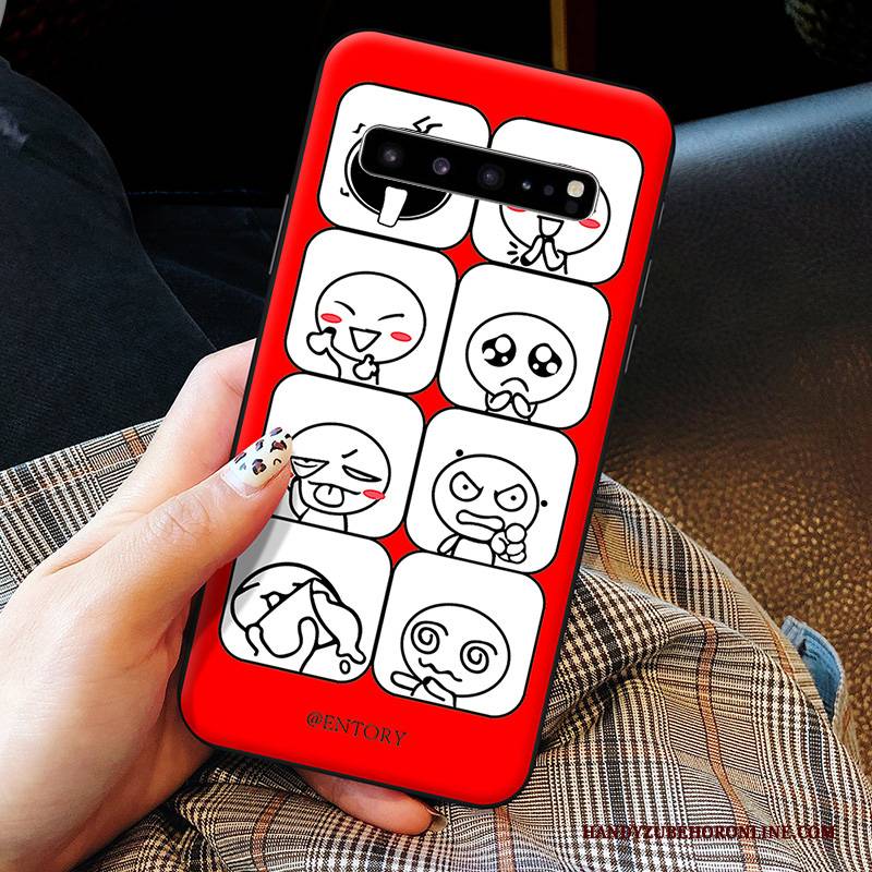 Hülle Samsung Galaxy S10 5g Silikon Handyhüllen Gelb, Case Samsung Galaxy S10 5g Karikatur Nette