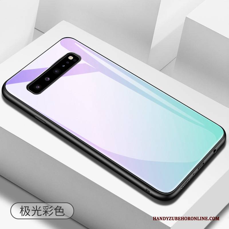 Hülle Samsung Galaxy S10 5g Taschen Pur Gehärtetes Glas, Case Samsung Galaxy S10 5g Handyhüllen Einfach