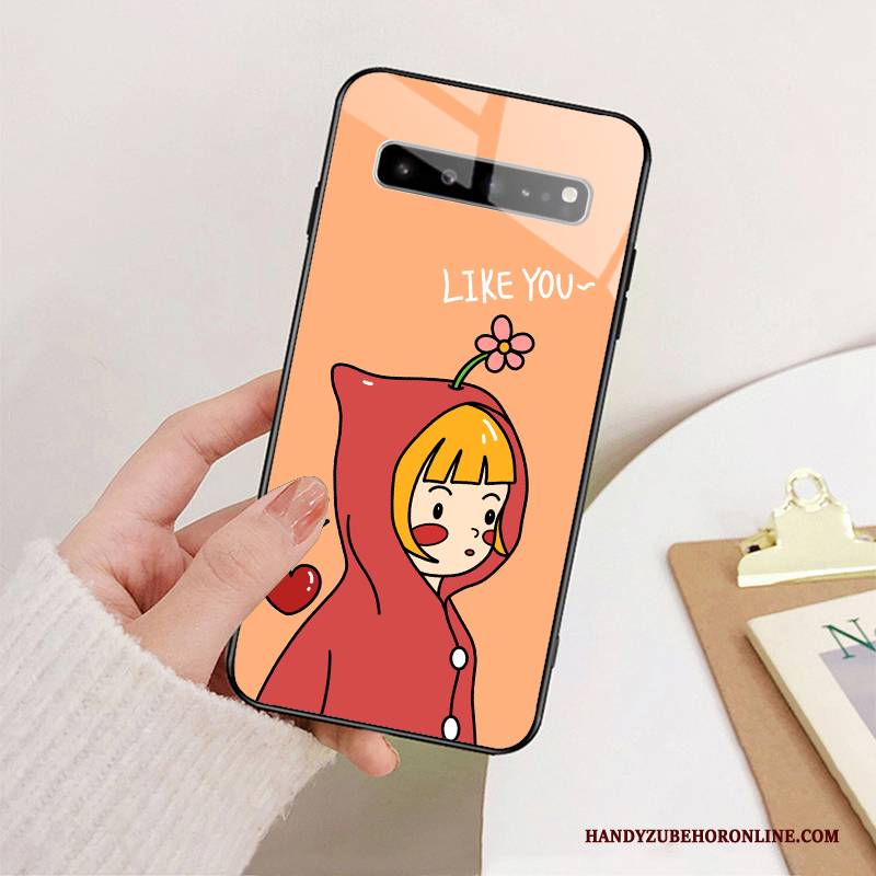 Hülle Samsung Galaxy S10 5g Weiche Anti-sturz Handyhüllen, Case Samsung Galaxy S10 5g Taschen Rosa Nette