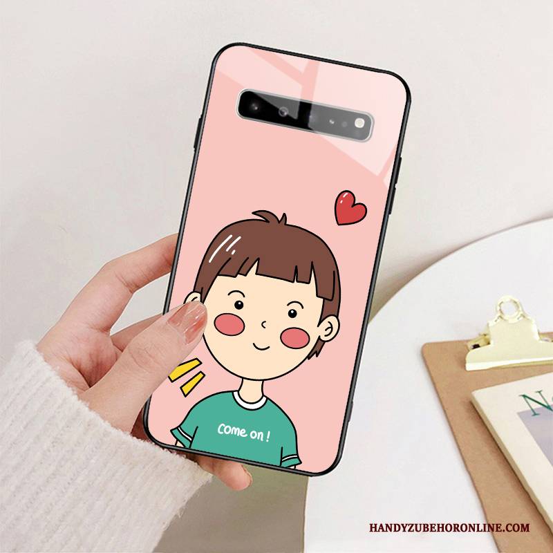 Hülle Samsung Galaxy S10 5g Weiche Anti-sturz Handyhüllen, Case Samsung Galaxy S10 5g Taschen Rosa Nette