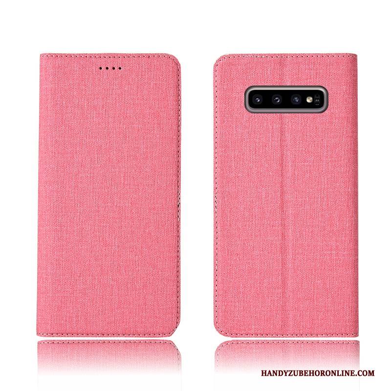 Hülle Samsung Galaxy S10 Folio Grau Anti-sturz, Case Samsung Galaxy S10 Lederhülle Neu Handyhüllen