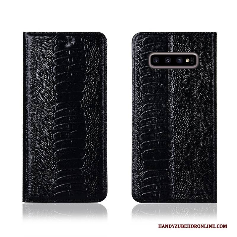 Hülle Samsung Galaxy S10+ Folio Vogel Anti-sturz, Case Samsung Galaxy S10+ Weiche Neu Gelb