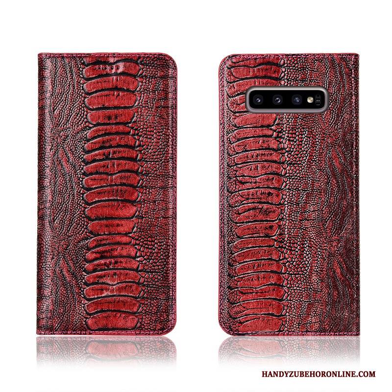 Hülle Samsung Galaxy S10+ Folio Vogel Anti-sturz, Case Samsung Galaxy S10+ Weiche Neu Gelb