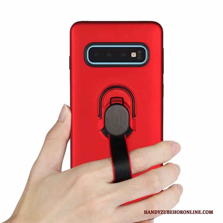 Hülle Samsung Galaxy S10+ Halterung Anti-sturz Handyhüllen, Case Samsung Galaxy S10+ Schutz An Bord Grün