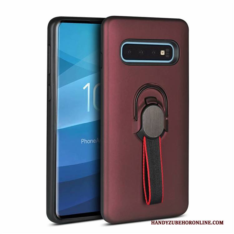 Hülle Samsung Galaxy S10+ Halterung Anti-sturz Handyhüllen, Case Samsung Galaxy S10+ Schutz An Bord Grün