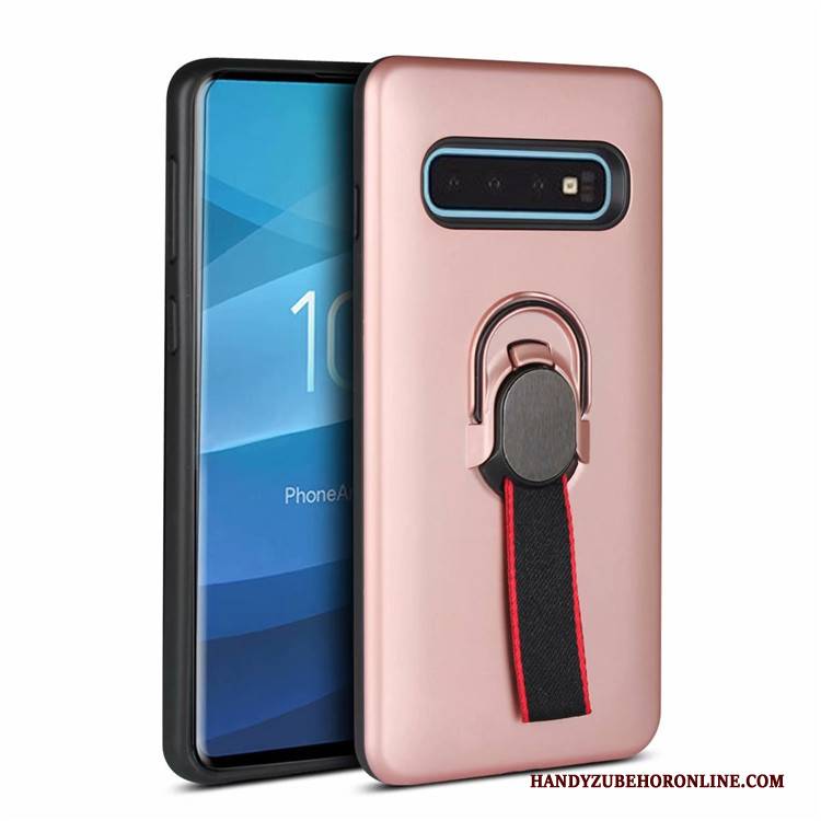 Hülle Samsung Galaxy S10+ Halterung Anti-sturz Handyhüllen, Case Samsung Galaxy S10+ Schutz An Bord Grün