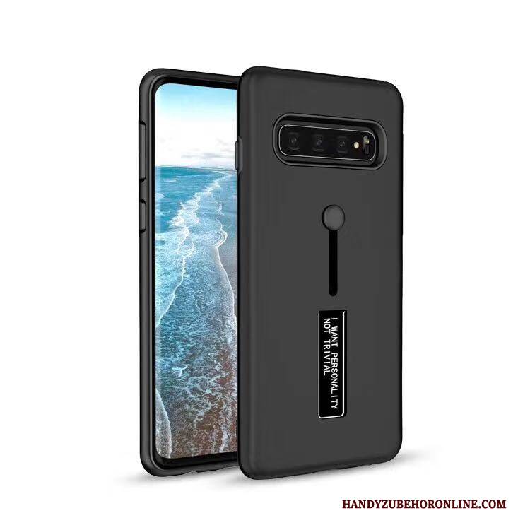 Hülle Samsung Galaxy S10 Halterung Weiß Handyhüllen, Case Samsung Galaxy S10 Schutz Ring