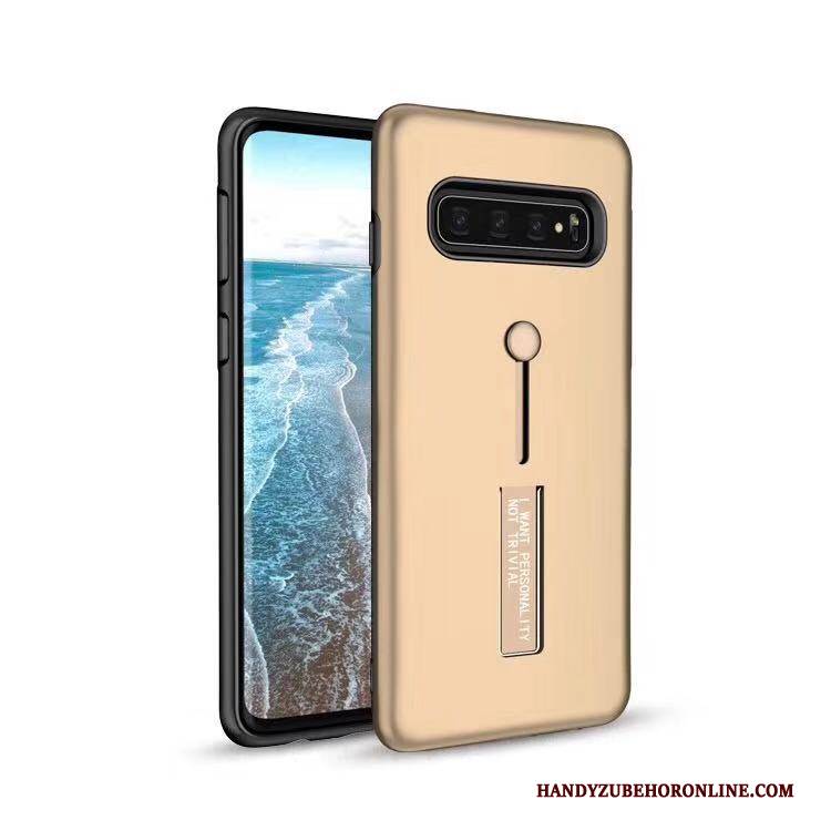 Hülle Samsung Galaxy S10 Halterung Weiß Handyhüllen, Case Samsung Galaxy S10 Schutz Ring