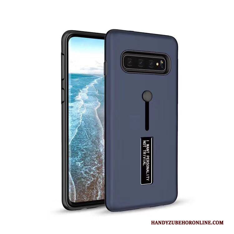 Hülle Samsung Galaxy S10 Halterung Weiß Handyhüllen, Case Samsung Galaxy S10 Schutz Ring