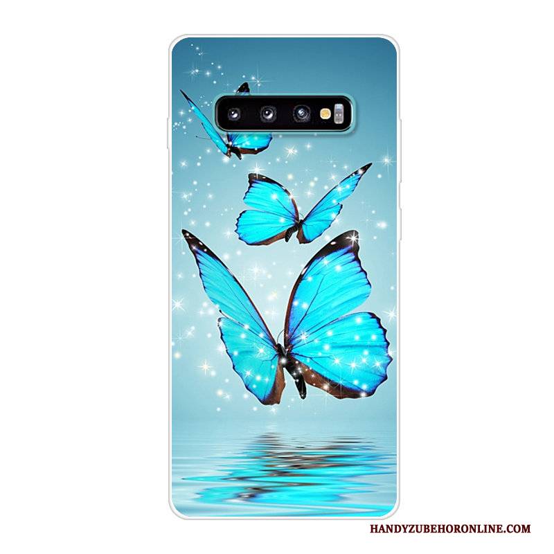 Hülle Samsung Galaxy S10 Kreativ Handyhüllen Anti-sturz, Case Samsung Galaxy S10 Silikon Rot