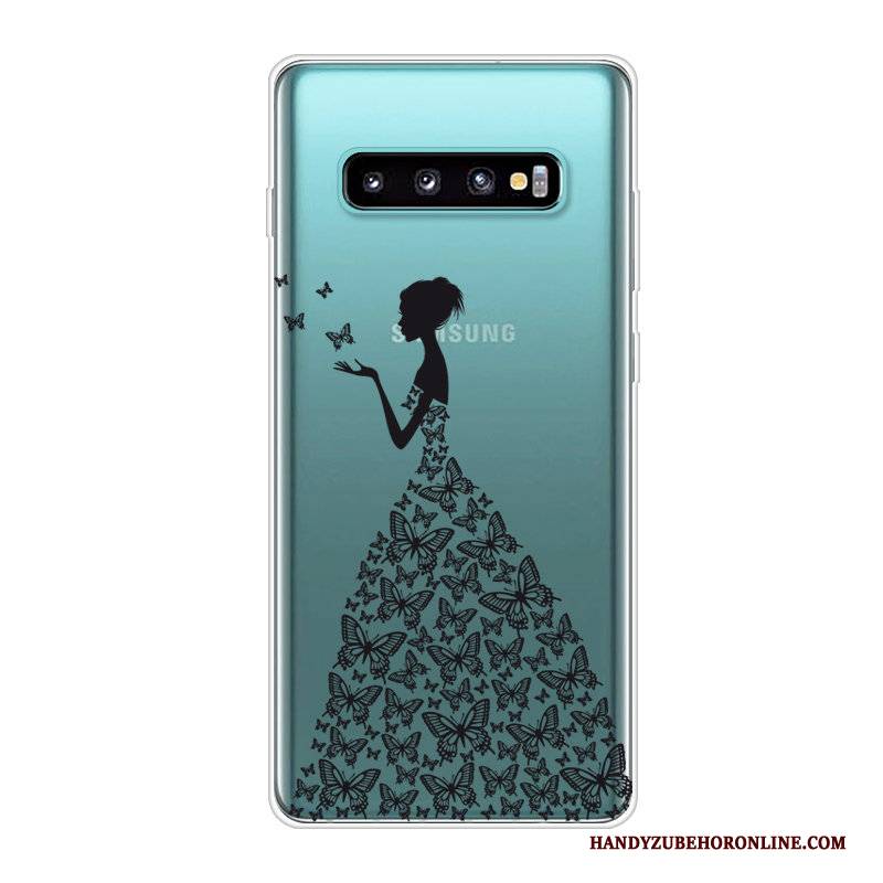 Hülle Samsung Galaxy S10 Kreativ Handyhüllen Anti-sturz, Case Samsung Galaxy S10 Silikon Rot